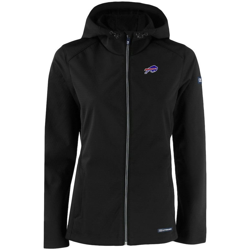 Buffalo Bills  Cutter & Buck Women's Evoke Eco Softshell Recycled Full-Zip Hooded Jacket