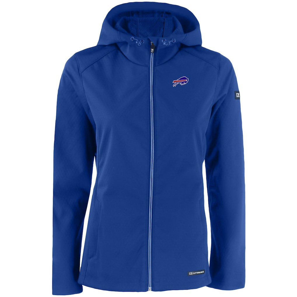 Buffalo Bills  Cutter & Buck Women's Evoke Eco Softshell Recycled Full-Zip Hooded Jacket