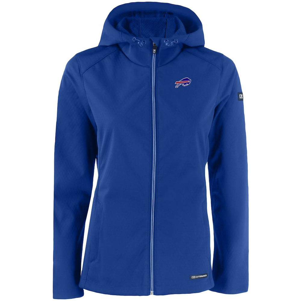Buffalo Bills  Cutter & Buck Women's Evoke Eco Softshell Recycled Full-Zip Hooded Jacket