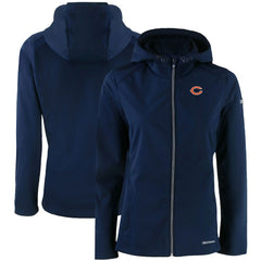 Chicago Bears  Cutter & Buck Women's Evoke Eco Softshell Recycled Full-Zip Hooded Jacket