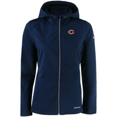 Chicago Bears  Cutter & Buck Women's Evoke Eco Softshell Recycled Full-Zip Hooded Jacket