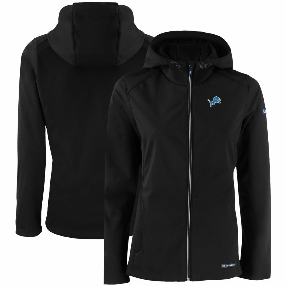 Detroit Lions  Cutter & Buck Women's Evoke Eco Softshell Recycled Full-Zip Hooded Jacket