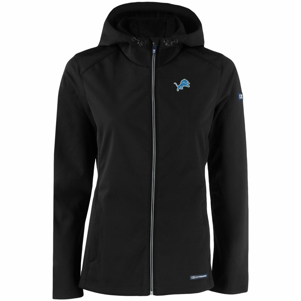 Detroit Lions  Cutter & Buck Women's Evoke Eco Softshell Recycled Full-Zip Hooded Jacket