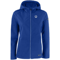 Indianapolis Colts  Cutter & Buck Women's Evoke Eco Softshell Recycled Full-Zip Hooded Jacket