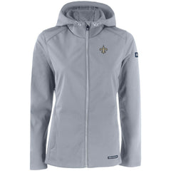 New Orleans Saints  Cutter & Buck Women's Evoke Eco Softshell Recycled Full-Zip Hooded Jacket