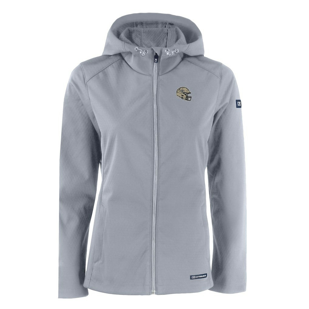 New Orleans Saints  Cutter & Buck Women's Evoke Eco Softshell Recycled Full-Zip Hooded Jacket