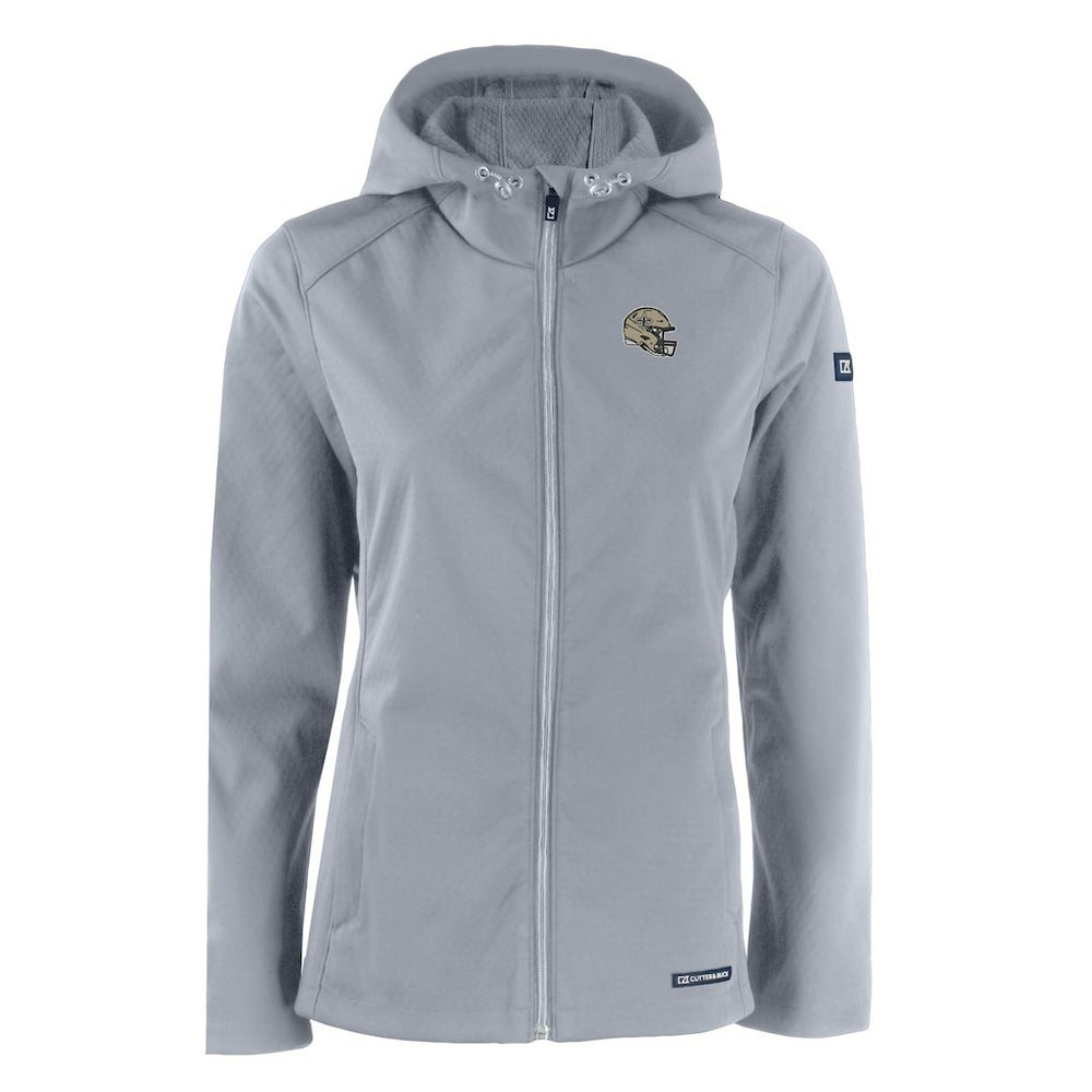 New Orleans Saints  Cutter & Buck Women's Evoke Eco Softshell Recycled Full-Zip Hooded Jacket