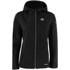 San Francisco 49ers  Cutter & Buck Women's Evoke Eco Softshell Recycled Full-Zip Hooded Jacket