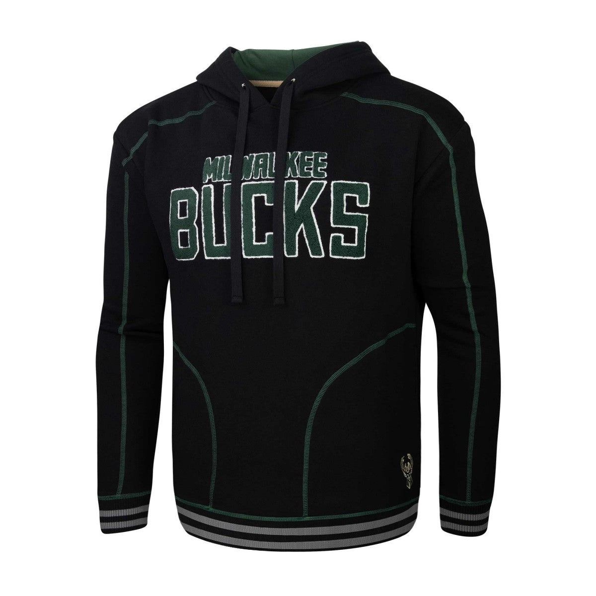 Milwaukee Bucks Stadium Essentials Baseline Pullover Hoodie On Sale