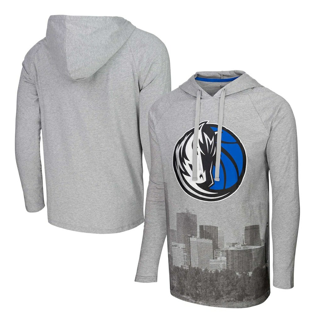 Dallas Mavericks Stadium Essentials Atrium Raglan Long Sleeve Hoodie T-Shirt sale For Sale