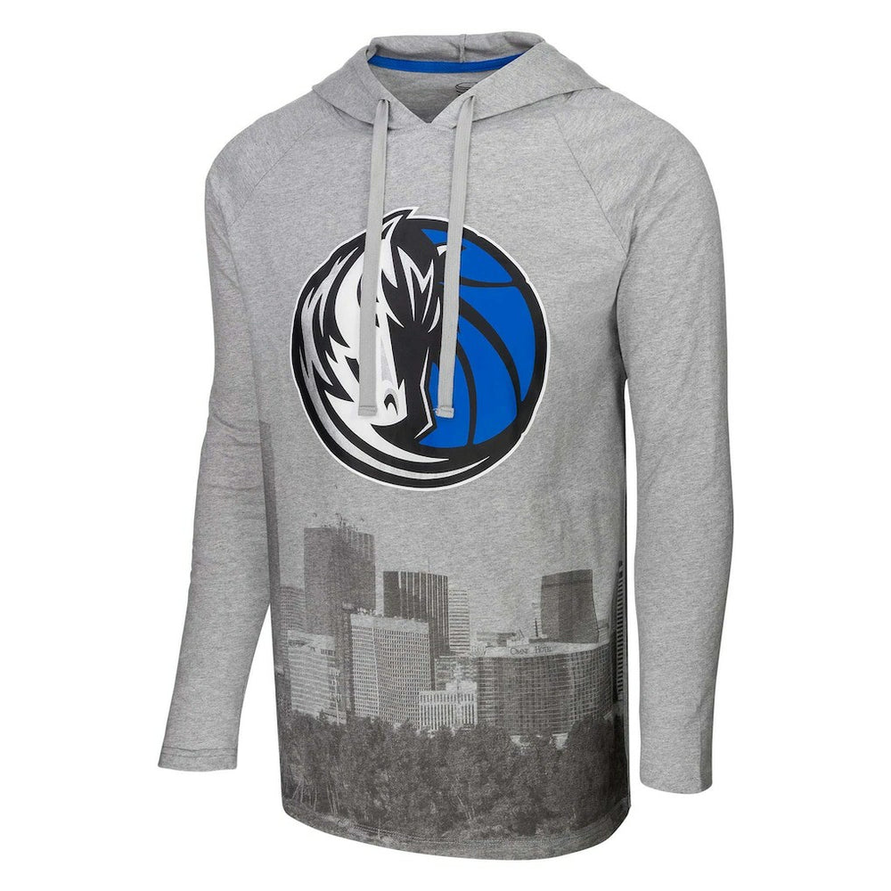 Dallas Mavericks Stadium Essentials Atrium Raglan Long Sleeve Hoodie T-Shirt sale For Sale