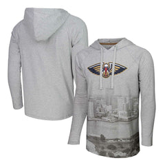 New Orleans Pelicans Stadium Essentials Atrium Raglan Long Sleeve Hoodie T-Shirt Discount