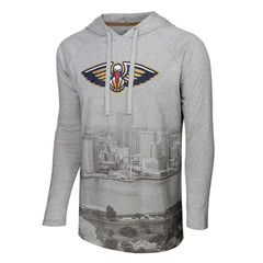 New Orleans Pelicans Stadium Essentials Atrium Raglan Long Sleeve Hoodie T-Shirt Discount