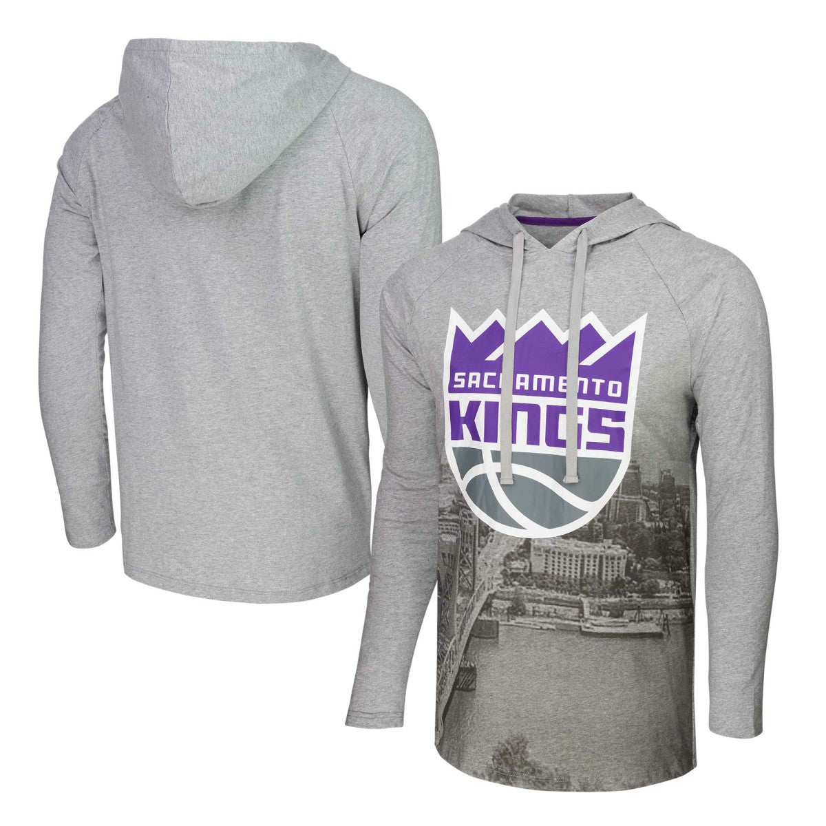 Sacramento Kings Stadium Essentials Atrium Raglan Long Sleeve Hoodie T-Shirt For Sale