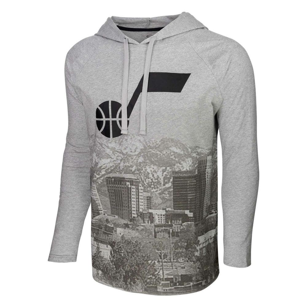 Utah Jazz Stadium Essentials Atrium Raglan Long Sleeve Hoodie T-Shirt Online