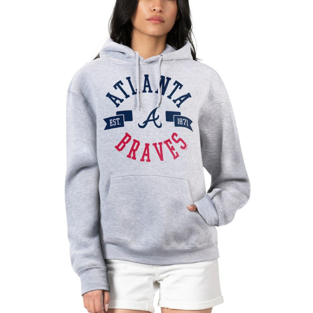 Atlanta Braves G-III 4Her by Carl Banks Women's City Graphic Pullover Hoodie | MLB Sale