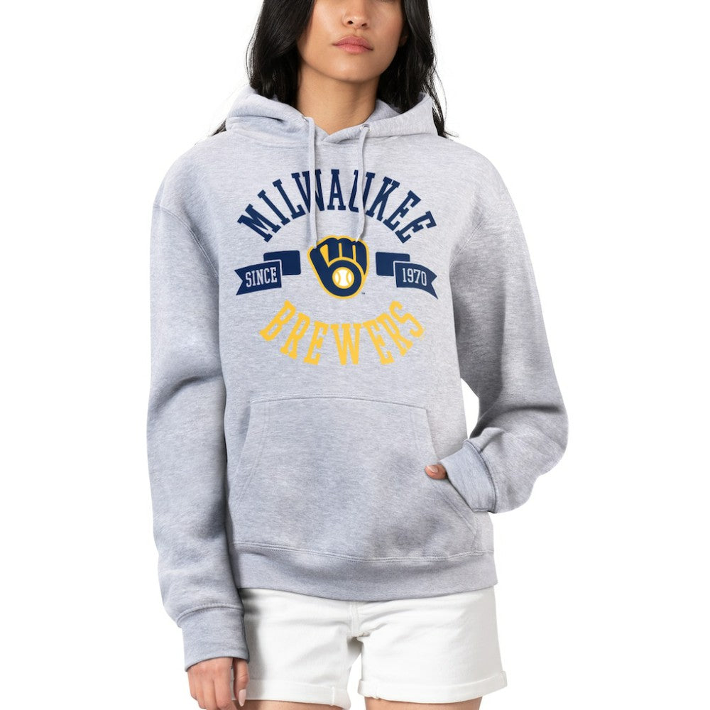 Milwaukee Brewers G-III 4Her by Carl Banks Women's City Graphic Pullover Hoodie | MLB Shop