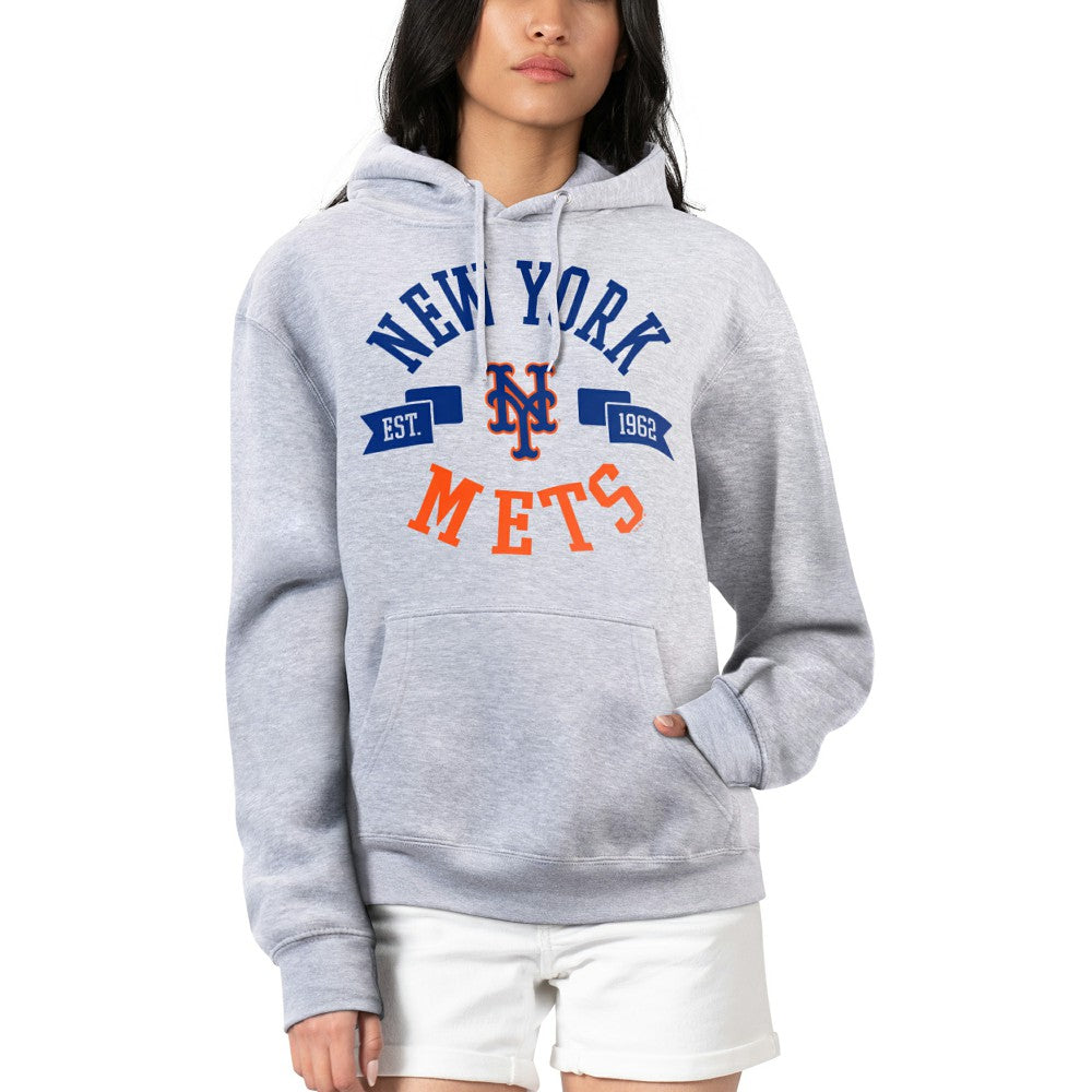 New York Mets G-III 4Her by Carl Banks Women's City Graphic Pullover Hoodie | MLB Shop