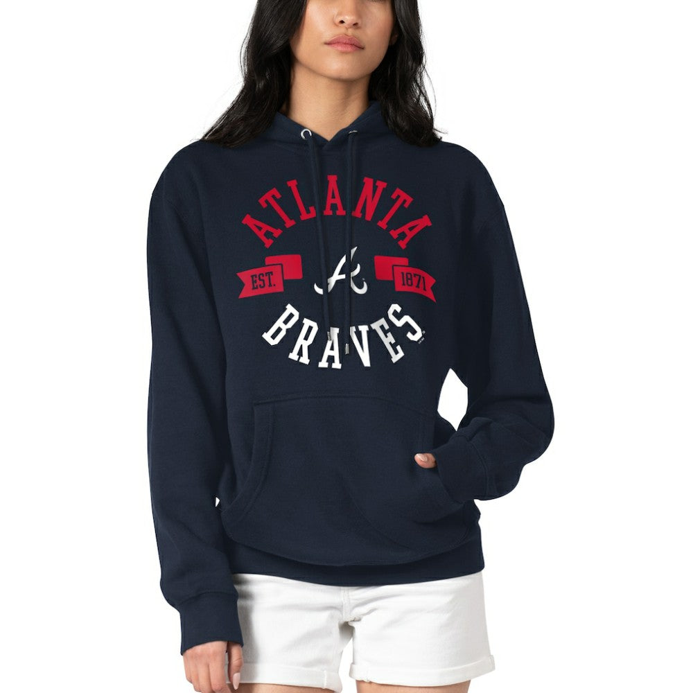 Atlanta Braves G-III 4Her by Carl Banks Women's City Graphic Pullover Hoodie | MLB Outlet