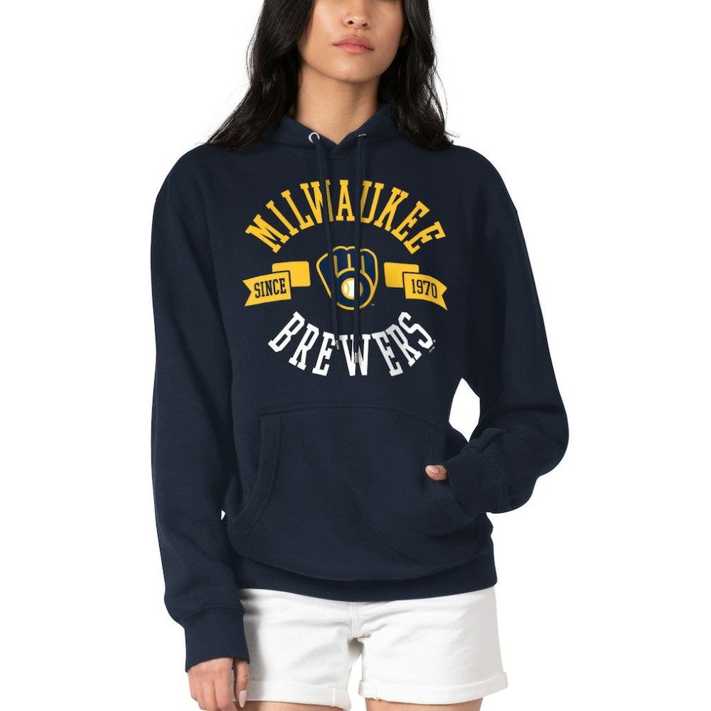 Milwaukee Brewers G-III 4Her by Carl Banks Women's City Graphic Pullover Hoodie | MLB Shop