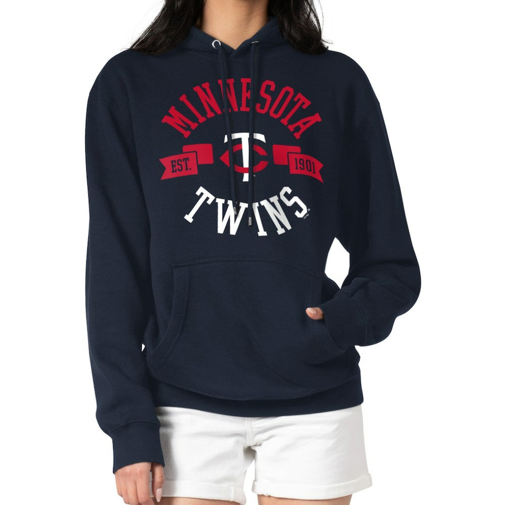 Minnesota Twins G-III 4Her by Carl Banks Women's City Graphic Pullover Hoodie | MLB On Sale