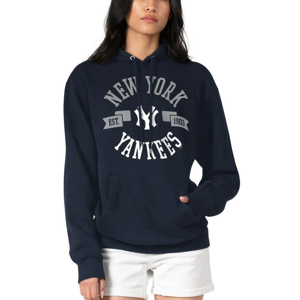 New York Yankees G-III 4Her by Carl Banks Women's City Graphic Pullover Hoodie | MLB On Sale
