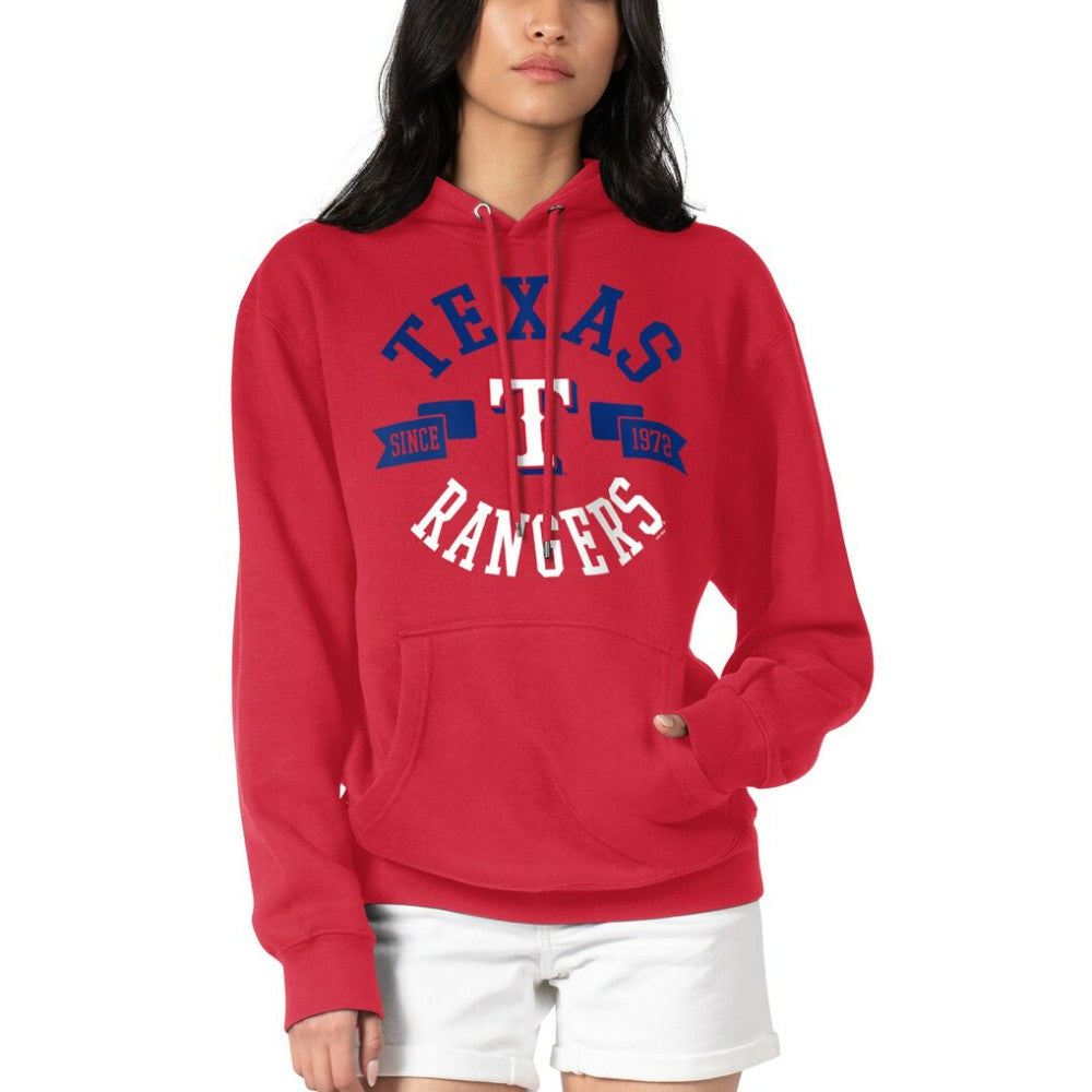 Texas Rangers G-III 4Her by Carl Banks Women's City Graphic Pullover Hoodie | MLB Sale