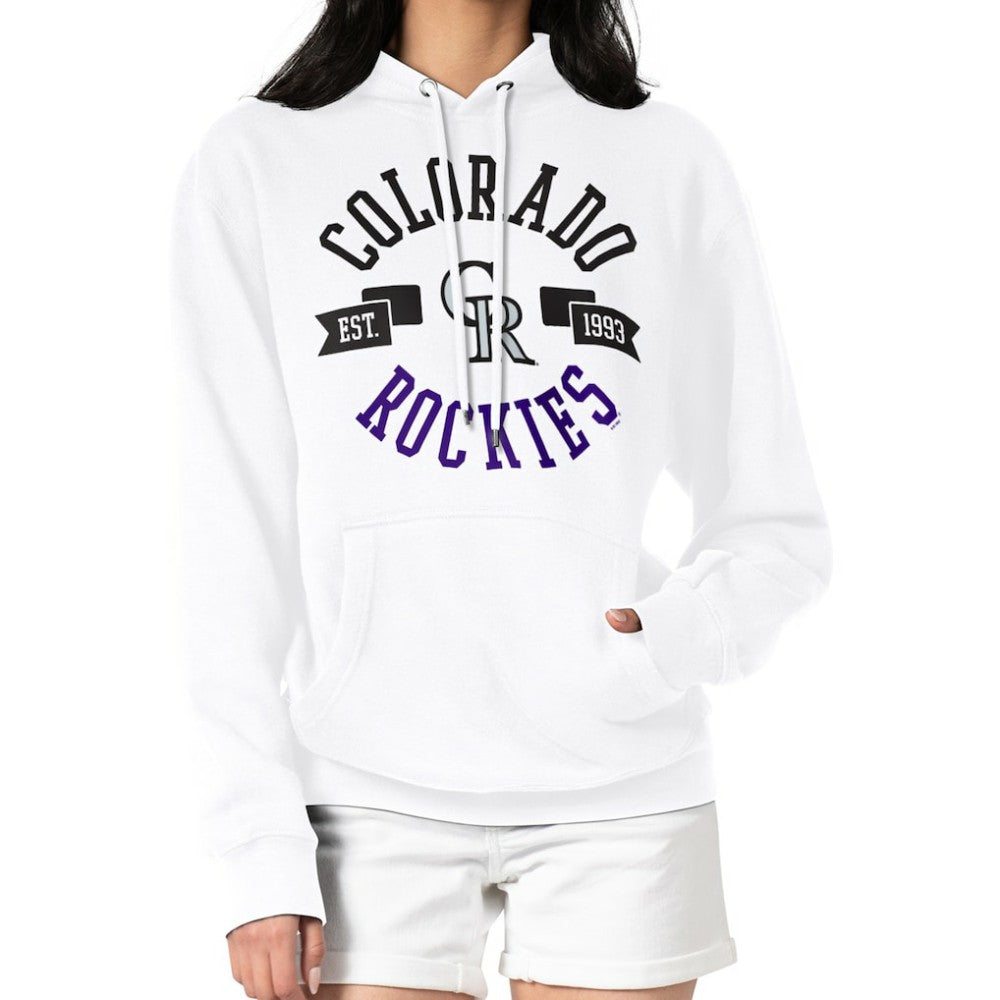 Colorado Rockies G-III 4Her by Carl Banks Women's City Graphic Pullover Hoodie | MLB New