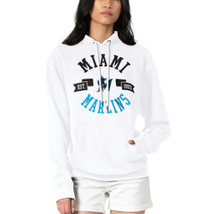 Miami Marlins G-III 4Her by Carl Banks Women's City Graphic Pullover Hoodie | MLB New