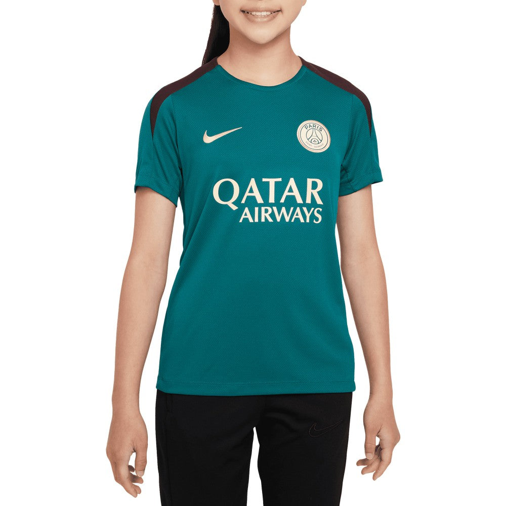 Paris Saint-Germain Youth 2024/25 Strike Training Top Teal - Nike