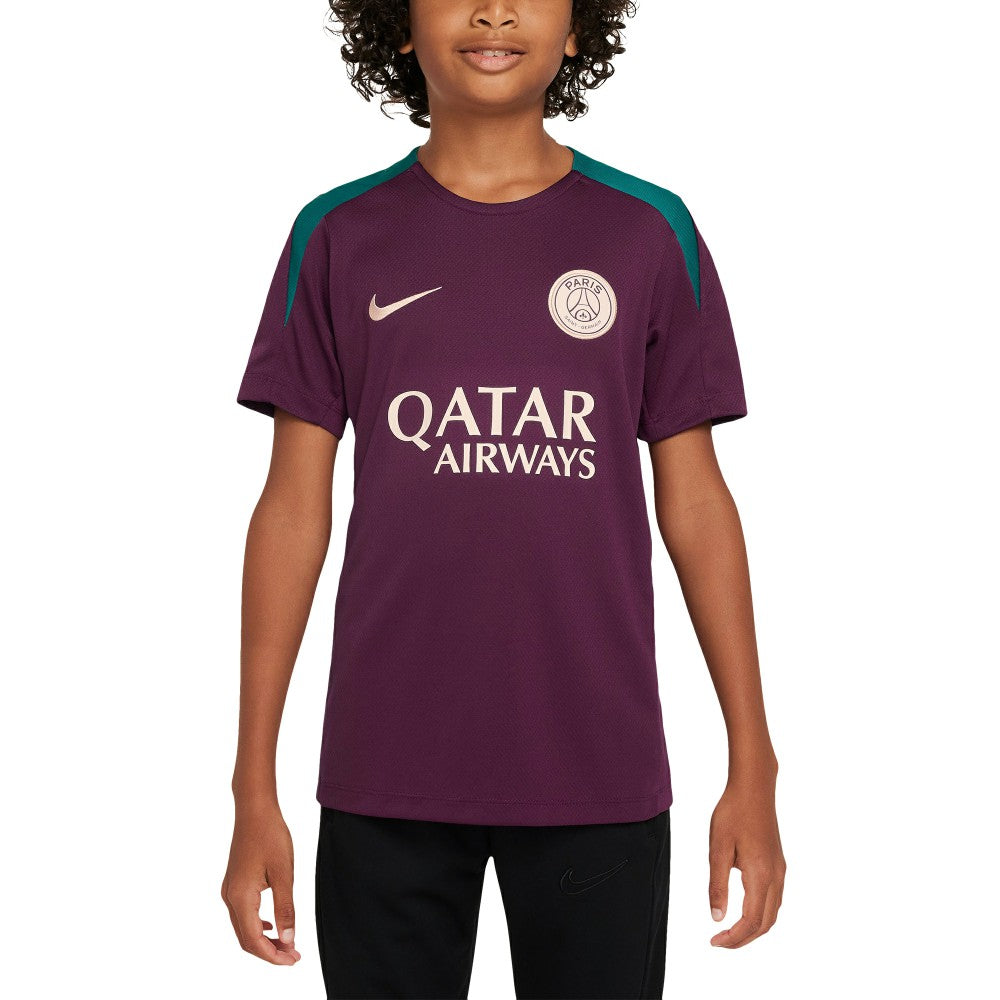 Paris Saint-Germain Youth 2024/25 Strike Training Performance Top Burgundy - Nike