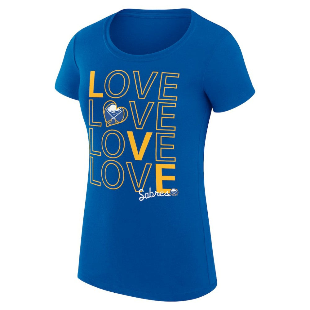 Buffalo Sabres G-III 4Her by Carl Banks Women's Super-Slim Fit Lightweight Hockey Love T-Shirt Discount