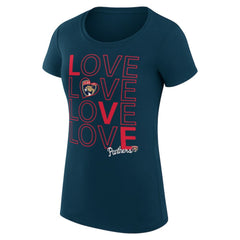 Florida Panthers G-III 4Her by Carl Banks Women's Super-Slim Fit Lightweight Hockey Love T-Shirt For Sale