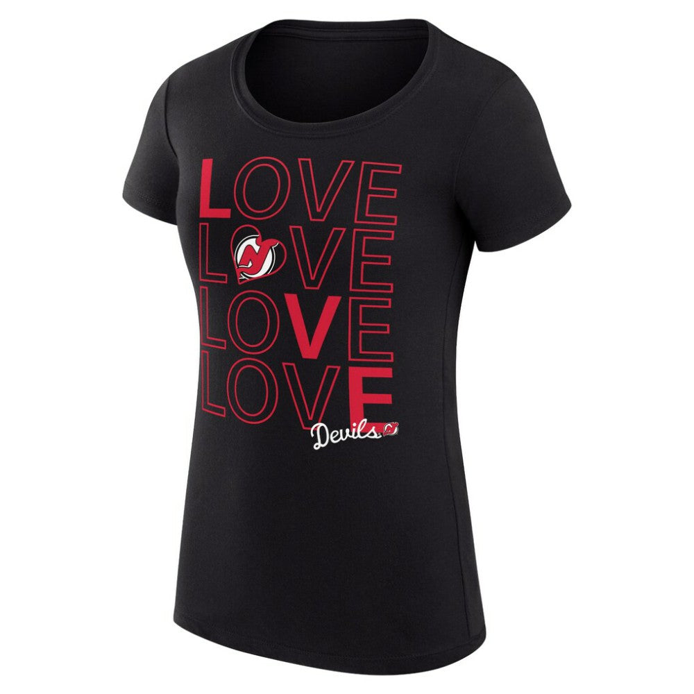 New Jersey Devils G-III 4Her by Carl Banks Women's Super-Slim Fit Lightweight Hockey Love T-Shirt Online