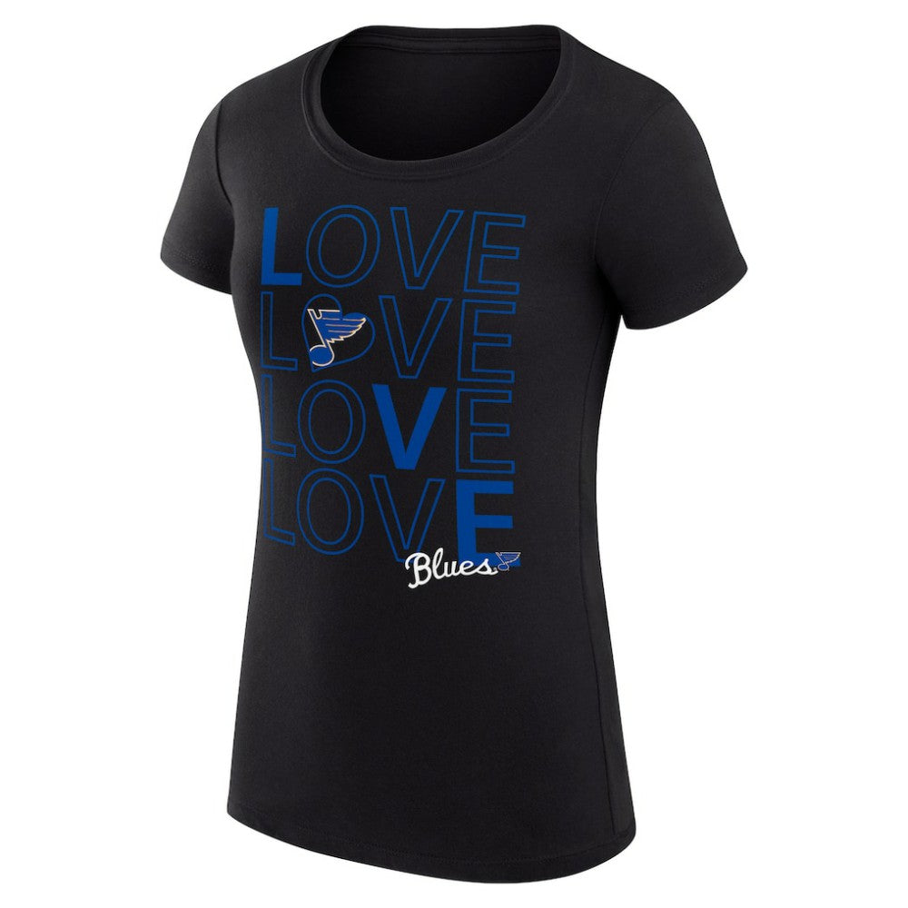 St. Louis Blues G-III 4Her by Carl Banks Women's Super-Slim Fit Lightweight Hockey Love T-Shirt Discount