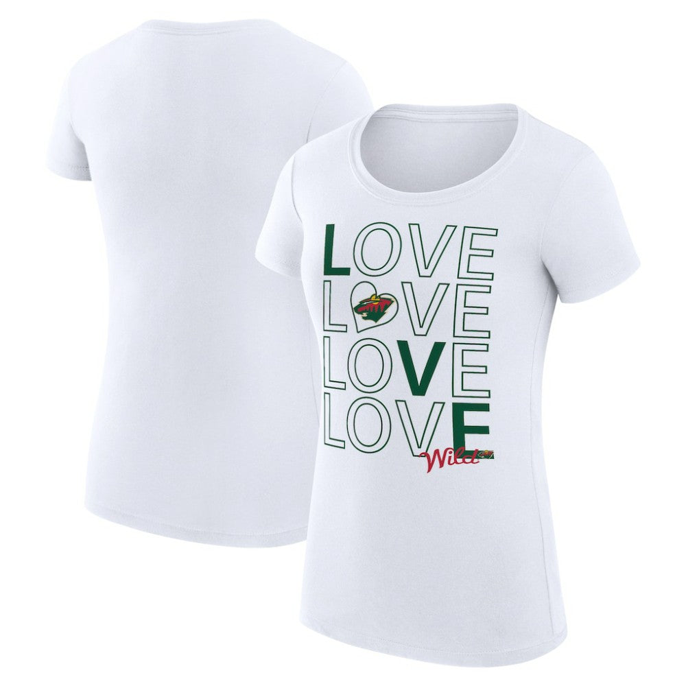 Minnesota Wild G-III 4Her by Carl Banks Women's Super-Slim Fit Lightweight Hockey Love T-Shirt Online