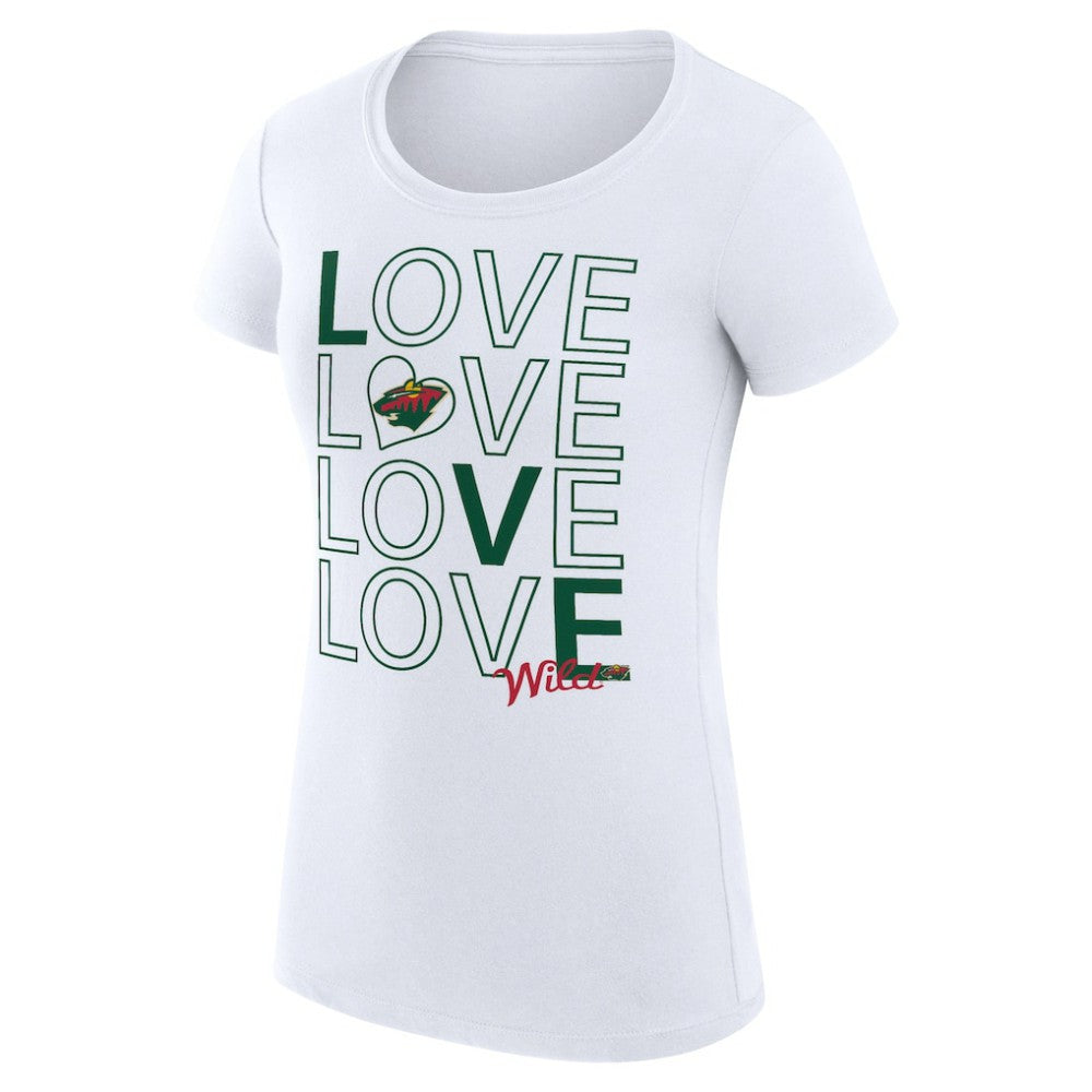 Minnesota Wild G-III 4Her by Carl Banks Women's Super-Slim Fit Lightweight Hockey Love T-Shirt Online