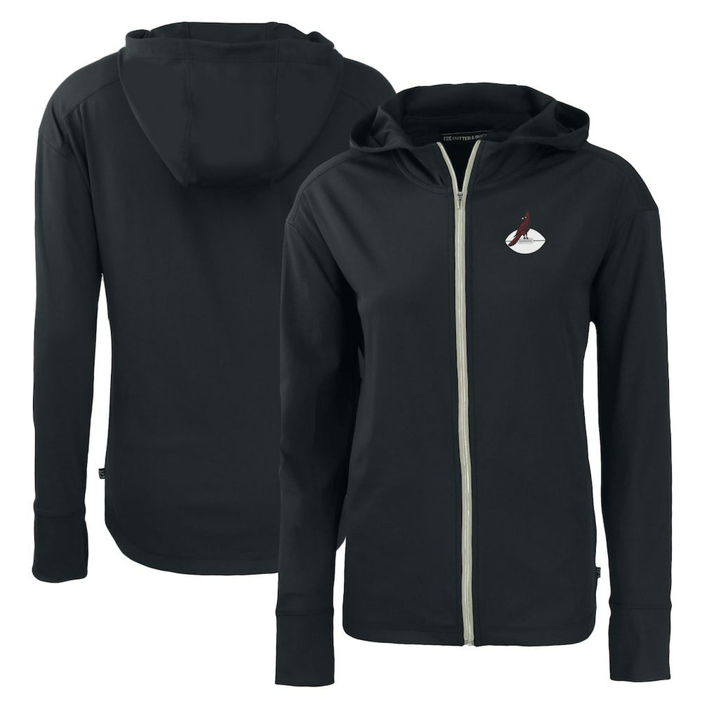 Arizona Cardinals  Cutter & Buck Women's Throwback Daybreak Eco Recycled Half-Zip Hoodie