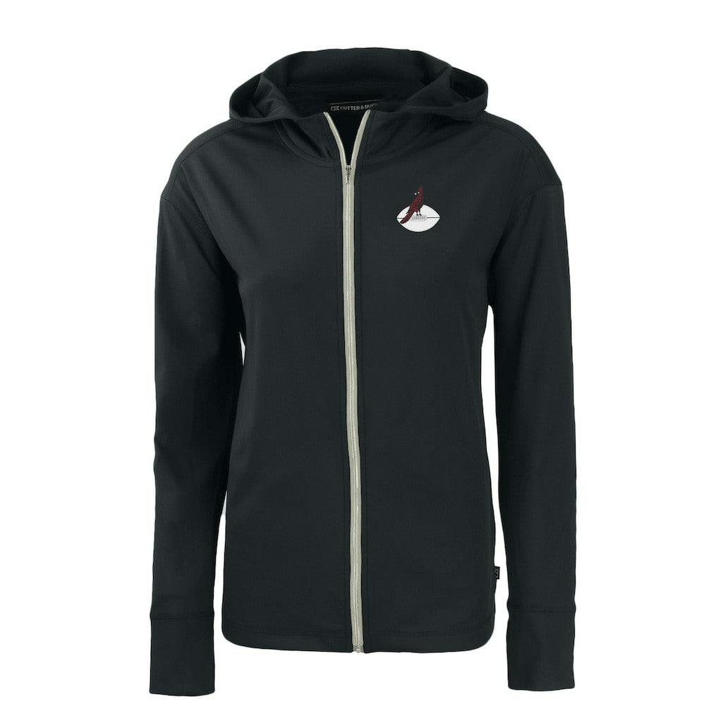 Arizona Cardinals  Cutter & Buck Women's Throwback Daybreak Eco Recycled Half-Zip Hoodie