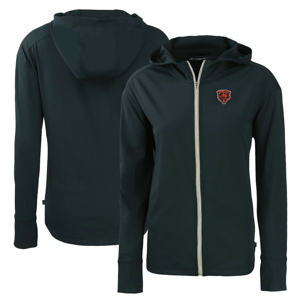 Chicago Bears  Cutter & Buck Women's Throwback Daybreak Eco Recycled Half-Zip Hoodie