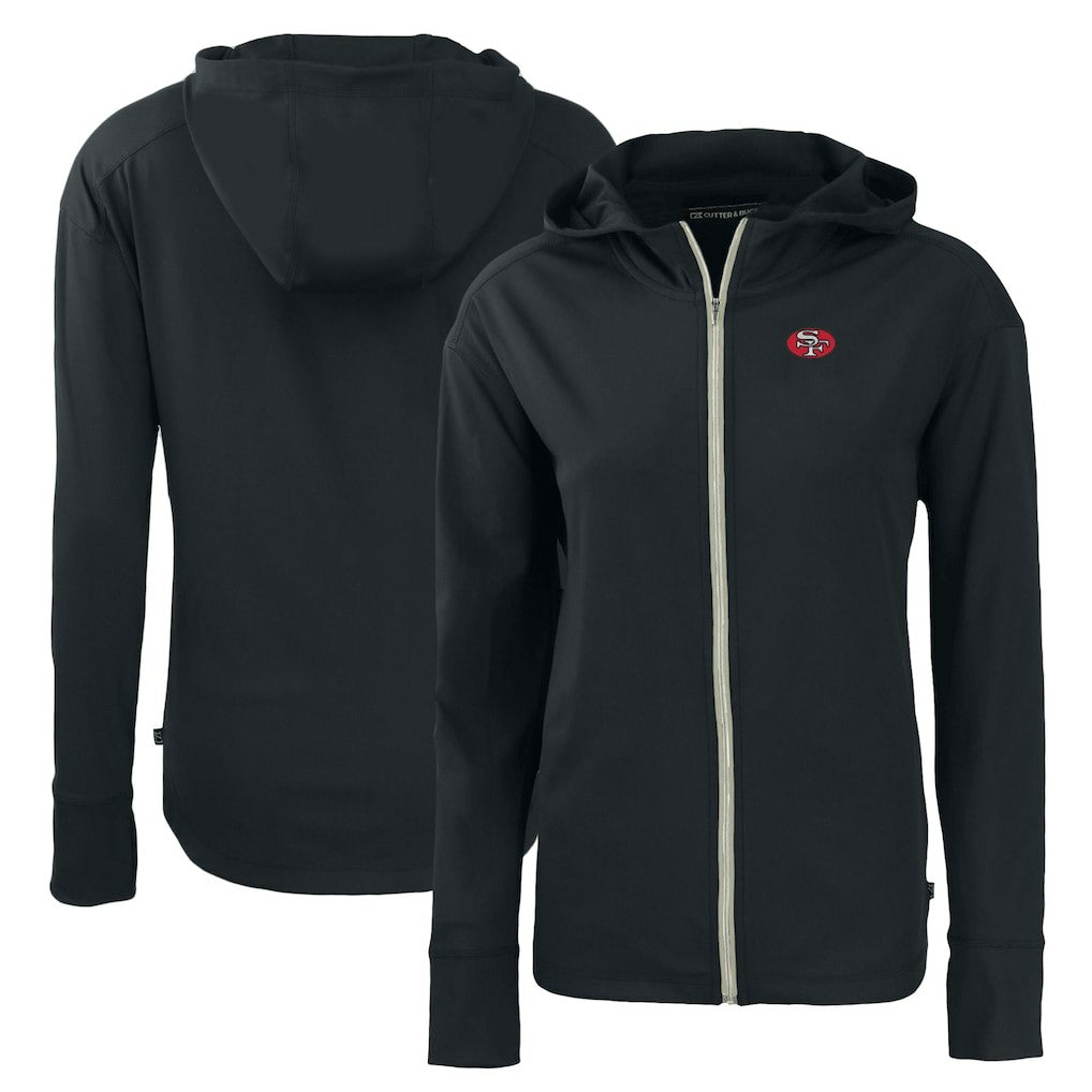 San Francisco 49ers  Cutter & Buck Women's Throwback Daybreak Eco Recycled Half-Zip Hoodie