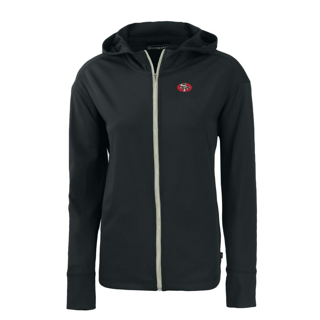 San Francisco 49ers  Cutter & Buck Women's Throwback Daybreak Eco Recycled Half-Zip Hoodie