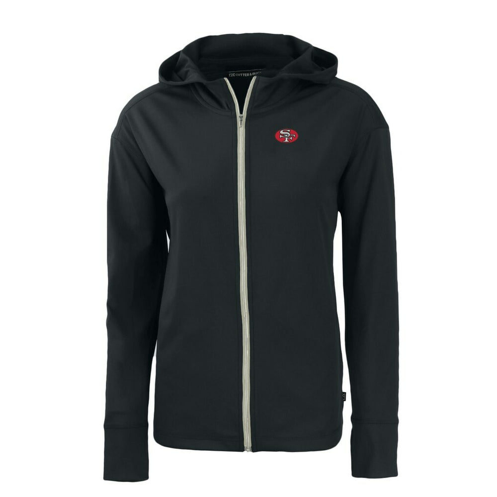 San Francisco 49ers  Cutter & Buck Women's Throwback Daybreak Eco Recycled Half-Zip Hoodie