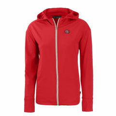 San Francisco 49ers  Cutter & Buck Women's Throwback Daybreak Eco Recycled Half-Zip Hoodie