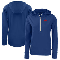 Buffalo Bills  Cutter & Buck Women's Throwback Daybreak Eco Recycled Half-Zip Hoodie