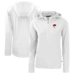 Buffalo Bills  Cutter & Buck Women's Throwback Daybreak Eco Recycled Half-Zip Hoodie
