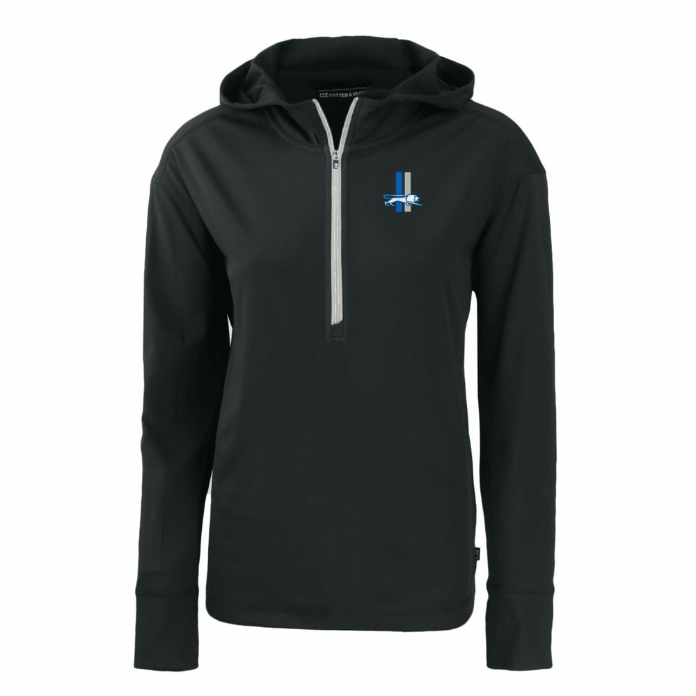 Detroit Lions  Cutter & Buck Women's Throwback Daybreak Eco Recycled Half-Zip Hoodie