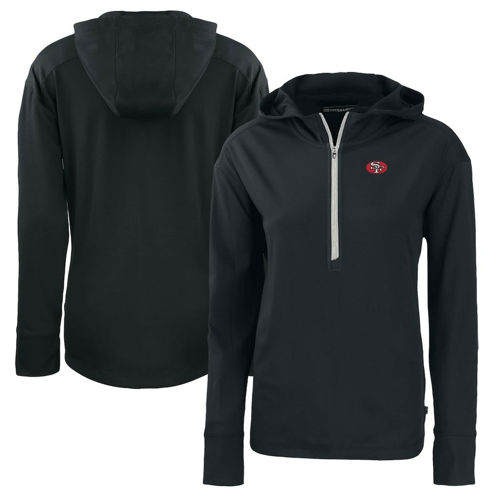 San Francisco 49ers  Cutter & Buck Women's Throwback Daybreak Eco Recycled Half-Zip Hoodie