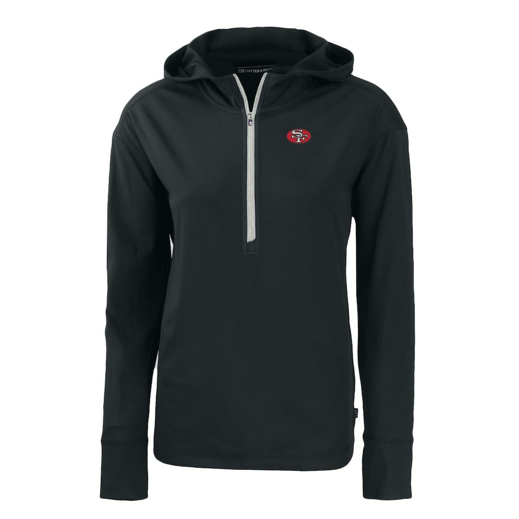 San Francisco 49ers  Cutter & Buck Women's Throwback Daybreak Eco Recycled Half-Zip Hoodie