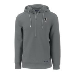 Atlanta Falcons  Cutter & Buck Throwback Roam Eco Half-Zip Recycled Pullover Hoodie